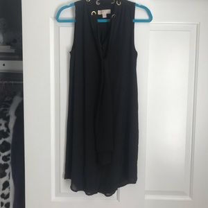 Michael Kors black sleeveless shirt dress s small